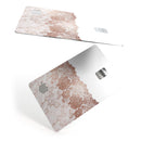 Rose Gold Lace Pattern 13 - Premium Protective Decal Skin-Kit for the Apple Credit Card