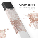 Rose Gold Lace Pattern 13 - Premium Decal Protective Skin-Wrap Sticker compatible with the Juul Labs vaping device