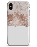 Rose Gold Lace Pattern 13 - iPhone X Clipit Case