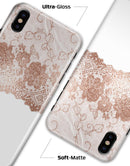 Rose Gold Lace Pattern 13 - iPhone X Clipit Case