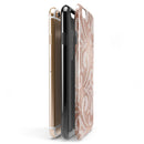 Rose Gold Lace Pattern 14 iPhone 6/6s or 6/6s Plus 2-Piece Hybrid INK-Fuzed Case
