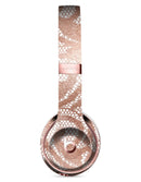 Rose Gold Lace Pattern 14 Full-Body Skin Kit for the Beats by Dre Solo 3 Wireless Headphones