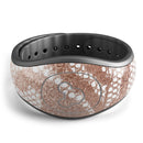 Rose Gold Lace Pattern 14 - Decal Skin Wrap Kit for the Disney Magic Band