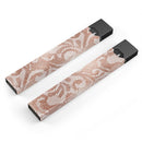 Rose Gold Lace Pattern 14 - Premium Decal Protective Skin-Wrap Sticker compatible with the Juul Labs vaping device