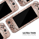 Rose Gold Lace Pattern 14 // Skin Decal Wrap Kit for Nintendo Switch Console & Dock, Joy-Cons, Pro Controller, Lite, 3DS XL, 2DS XL, DSi, or Wii - Vinyl Skin Wrap for Nintendo Switch 2, OLED, Lite, Pro Controller, Wii & Classic Handhelds