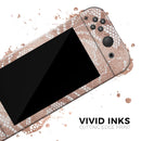 Rose Gold Lace Pattern 14 // Skin Decal Wrap Kit for Nintendo Switch Console & Dock, Joy-Cons, Pro Controller, Lite, 3DS XL, 2DS XL, DSi, or Wii - Vinyl Skin Wrap for Nintendo Switch 2, OLED, Lite, Pro Controller, Wii & Classic Handhelds