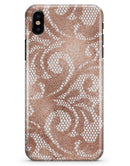 Rose Gold Lace Pattern 14 - iPhone X Clipit Case