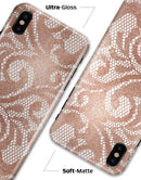Rose Gold Lace Pattern 14 - iPhone X Clipit Case