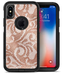 Rose Gold Lace Pattern 14 - iPhone X OtterBox Case & Skin Kits