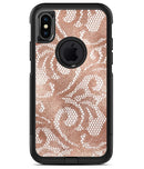 Rose Gold Lace Pattern 14 - iPhone X OtterBox Case & Skin Kits