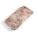 Rose Gold Lace Pattern 1 iPhone 6/6s or 6/6s Plus 2-Piece Hybrid INK-Fuzed Case