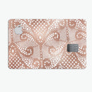 Rose Gold Lace Pattern 1 - Premium Protective Decal Skin-Kit for the Apple Credit Card