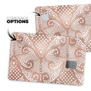 Rose Gold Lace Pattern 1 - Premium Protective Decal Skin-Kit for the Apple Credit Card
