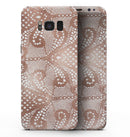 Rose Gold Lace Pattern 1 - Samsung Galaxy S8 Full-Body Skin Kit