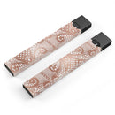Rose Gold Lace Pattern 1 - Premium Decal Protective Skin-Wrap Sticker compatible with the Juul Labs vaping device