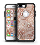 Rose Gold Lace Pattern 1 - iPhone 7 or 7 Plus Commuter Case Skin Kit