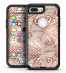 Rose Gold Lace Pattern 1 - iPhone 7 Plus/8 Plus OtterBox Case & Skin Kits