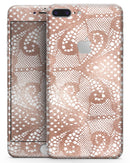 Rose Gold Lace Pattern 1 - Skin-kit for the iPhone 8 or 8 Plus