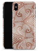 Rose Gold Lace Pattern 1 - iPhone X Clipit Case
