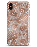 Rose Gold Lace Pattern 1 - iPhone X Clipit Case