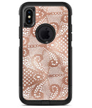 Rose Gold Lace Pattern 1 - iPhone X OtterBox Case & Skin Kits
