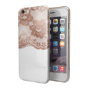 Rose Gold Lace Pattern 2 iPhone 6/6s or 6/6s Plus 2-Piece Hybrid INK-Fuzed Case
