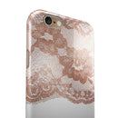 Rose Gold Lace Pattern 2 iPhone 6/6s or 6/6s Plus 2-Piece Hybrid INK-Fuzed Case