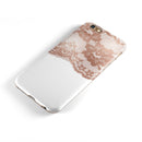 Rose Gold Lace Pattern 2 iPhone 6/6s or 6/6s Plus 2-Piece Hybrid INK-Fuzed Case
