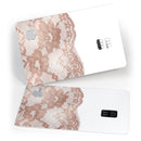 Rose Gold Lace Pattern 2 - Premium Protective Decal Skin-Kit for the Apple Credit Card