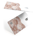 Rose Gold Lace Pattern 2 - Premium Protective Decal Skin-Kit for the Apple Credit Card