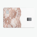 Rose Gold Lace Pattern 2 - Premium Protective Decal Skin-Kit for the Apple Credit Card
