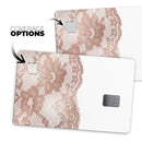 Rose Gold Lace Pattern 2 - Premium Protective Decal Skin-Kit for the Apple Credit Card