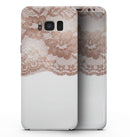 Rose Gold Lace Pattern 2 - Samsung Galaxy S8 Full-Body Skin Kit