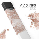 Rose Gold Lace Pattern 2 - Premium Decal Protective Skin-Wrap Sticker compatible with the Juul Labs vaping device
