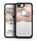 Rose Gold Lace Pattern 2 - iPhone 7 or 7 Plus Commuter Case Skin Kit