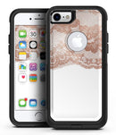 Rose Gold Lace Pattern 2 - iPhone 7 or 7 Plus Commuter Case Skin Kit