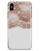 Rose Gold Lace Pattern 2 - iPhone X Clipit Case