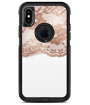 Rose Gold Lace Pattern 2 - iPhone X OtterBox Case & Skin Kits