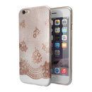 Rose Gold Lace Pattern 3 iPhone 6/6s or 6/6s Plus 2-Piece Hybrid INK-Fuzed Case