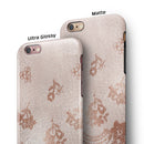 Rose Gold Lace Pattern 3 iPhone 6/6s or 6/6s Plus 2-Piece Hybrid INK-Fuzed Case