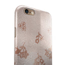 Rose Gold Lace Pattern 3 iPhone 6/6s or 6/6s Plus 2-Piece Hybrid INK-Fuzed Case