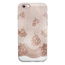 Rose Gold Lace Pattern 3 iPhone 6/6s or 6/6s Plus 2-Piece Hybrid INK-Fuzed Case