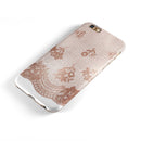 Rose Gold Lace Pattern 3 iPhone 6/6s or 6/6s Plus 2-Piece Hybrid INK-Fuzed Case