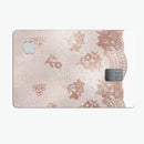 Rose Gold Lace Pattern 3 - Premium Protective Decal Skin-Kit for the Apple Credit Card