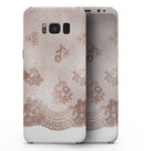 Rose Gold Lace Pattern 3 - Samsung Galaxy S8 Full-Body Skin Kit