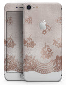 Rose Gold Lace Pattern 3 - Skin-kit for the iPhone 8 or 8 Plus