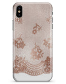 Rose Gold Lace Pattern 3 - iPhone X Clipit Case