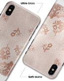 Rose Gold Lace Pattern 3 - iPhone X Clipit Case