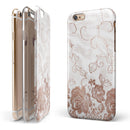 Rose Gold Lace Pattern 4 iPhone 6/6s or 6/6s Plus 2-Piece Hybrid INK-Fuzed Case