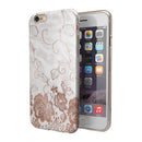 Rose Gold Lace Pattern 4 iPhone 6/6s or 6/6s Plus 2-Piece Hybrid INK-Fuzed Case